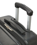 Calvin Klein Women's Hard Side Upright Luggage Spinner Light Weight Suitcase, Black, Medium