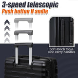 Cosbarn Luggage Sets 5 Piece Suitcases with Wheels, Suitcase Set ABS Hard Case Luggage with Spinner Wheels Durable Travel Luggage