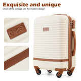 Coolife Suitcase Set 3 Piece Luggage Set Carry On Travel Luggage TSA Lock Spinner Wheels Hardshell Lightweight Luggage Set(Dark Green, 3 piece set (BP/TB/20))