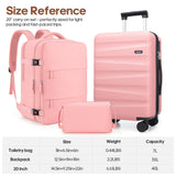 UKEIN Luggage Set with Backpack,Polycarbonate Carry On Luggage Airline Approved with Spinner Wheels, Hardshell Travel Suitcase with TSA Lock,Suitcase Set 3 Piece