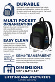 Eastsport Mesh Beach Backpack Lightweight See Through for Travel, College, Swim, Gym Bag, Black