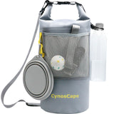 CynosCape Dog Food Travel Bag,Dog Overnight Bag,10L,Odor-Resistant PVC with Mesh Pocket & D-Ring, Easy-Wipe Clean, Camping & Road Trip Ready for Dogs and Cats (Bowl Not Included)