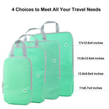 COVAX 4 Set Compression Packing Cubes, Travel Luggage Organizers and Storage Packing Cubes (Green)
