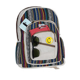 Marubhumi Natural Himalayan Hemp Backpack: Large, multi-pocket canvas travel laptop backpack; casual hippie daypack bag fits 15.6-inch | Backpacks4Less