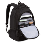 SwissGear 1186 Special Edition 13” Laptop Backpack Black – Compact Tech Bag with Reflective Accents – Multiple Organizer Pockets with Bungee Cords & D-ring Attachment Point