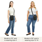 Baggallini Womens Modern Everywhere Explorer Crossbody, Black