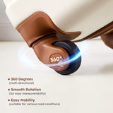 Suitour 4 Piece Luggage Sets, Hard Shell Suitcase Set with Spinner Wheels 16 20 24 28inch Travel Sets(Beige Tan)