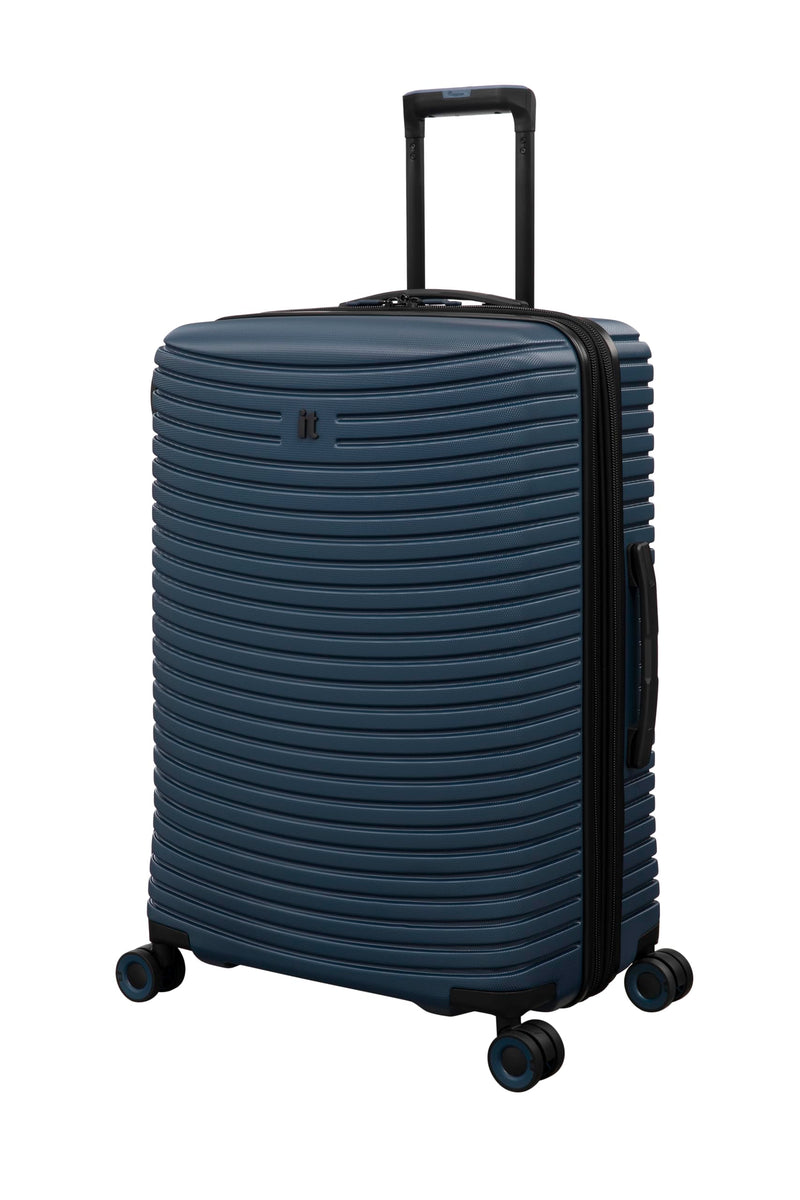 It Luggage Precursor Titan 27" Hardside Checked 8 Wheel Expandable Spinner, Majolica Blue