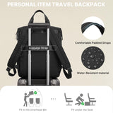 G4Free 15.6" Laptop Backpack for Men Women, 21L Slim Backpacks for Work, Business, College, Travel, Black