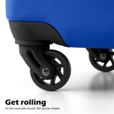 Coolife 3-Piece Lightweight Hardside Spinner Luggage Set with TSA Lock