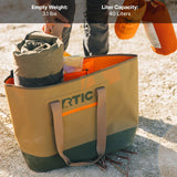 RTIC Ultra-Tough Tote Bag, Waterproof for Beach, Pool, Towel, Grocery, Shopping, Camping, Picnic, Travel, Boat, Heavy-Duty, Puncture Resistant, Large, Marine