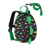 VASCHY Mini Toddler Kids Backpack with Leash, Ultra Lightweight Tiny Little Daycare Backpack Boys Dinosaur