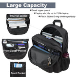 SUPACOOL Black Backpack For School, Bookbag for Boys, Girls and Kids, Boys backpacks, Laptop Compartment,Travel Backpack for Men and Women(Black)