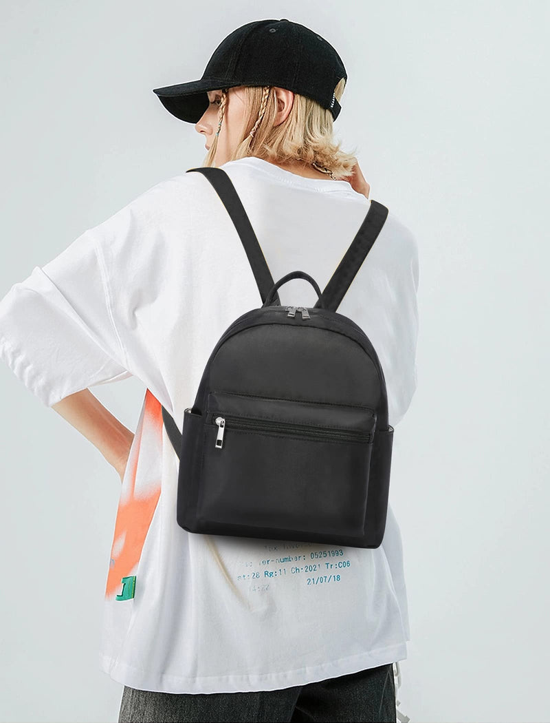 LOVEVOOK Mini Backpack for Women Purse Fashion Small Black Backpack Daypack for Dating Gift for Her Waterproof