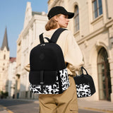 Bluboon Gils Bookbags Middle School Backpack Schoolbag for Teens Girls High School(Cow Print 3 in 1)