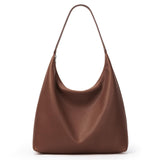 KALIDI Casual Tote Bag Vegan Leather Hobo Zipper Work Bag Weekender Shoulder for Women Shoulder Travel Purse (Dark Coffee)
