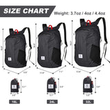 4Monster Hiking Daypack,Water Resistant Lightweight Packable Backpack for Travel Camping Outdoor (Grey, 24L)
