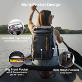 SPARTER Backpack Cooler Insulated Leak Proof 33 Cans, Waterproof Lightweight Insulated Backpack Ice Chest, Portable Soft Cooler Bag for Beach Travel Camping Lunch