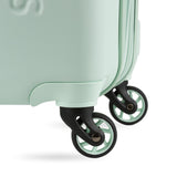 SwissGear 7366 Signature Hardside Expandable Luggage with Spinner Wheels, TSA Lock, Cup-Holder, Clearly Aqua, 3-Piece Set (19/23/27)