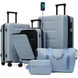 Merax Luggage Sets 5 Piece Front Open, Hardside 20