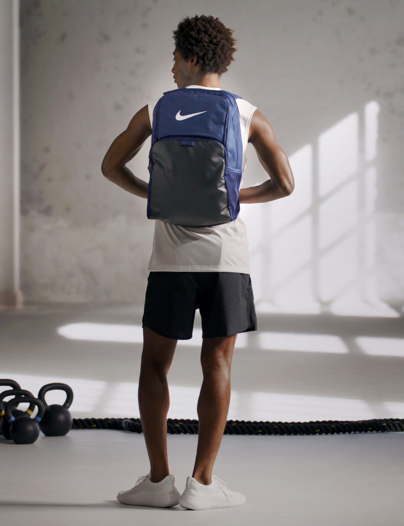 Nike Unisex Brasilia 9.5 Training Backpack (Extra Large, 30L), Midnight Navy/Black/White, MISC