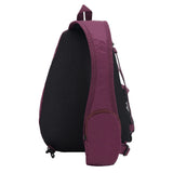 Eddie Bauer Ripstop 8L Shoulder Sling Pack with Padded Air-Mesh Adjustable Crossbody Strap for Right or Left Handed Fit - Dk Plum