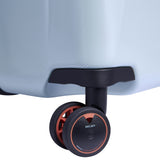 DELSEY PARIS Cactus Hardside Luggage with Spinner Wheels, White/Blue, Checked-Large 28 Inch