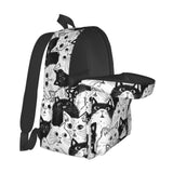 famliihw Black and white Cat Backpack Laptop Backpacks Multipurpose Daypack For Men Women Travel Hiking