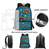 JOAIFO Jeep Backpack for Boys 8-12 Casual Daypack Travel Bags School Shoulder Bag 17 Inch Large Capacity Laptop Bag Casual Daypack for Travel Camping