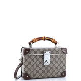 Gucci, Pre-Loved Bamboo Globe-Trotter Vanity Case GG Coated Canvas, Brown