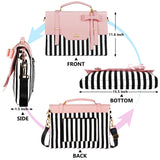 MATEIN Laptop Bag for Women, 15.6 inch Slim Computer Briefcase Sleeve Case, Lightweight Cute Girly Messenger Shoulder Carrying Work Tote Bag with Rfid Pocket, Sister Gifts for School Girl Office, Pink