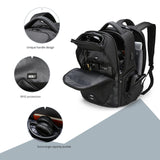 Swissdigital Design Men Laptop Backpack with Apple Find My, Business Travel Backpack with USB Charging Port and RFID Protection Fits Laptops up to 15.6 Inch | Terabyte NG