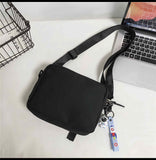 Lefe Liee Black Crossbody Bag for Men - Cute Small Messenger Sling Shoulder Bag - Men's Gift