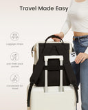 LOVEVOOK Laptop Backpack for Women, 15.6 Inch Work Business Backpacks Purse With Large Capacity, Waterproof Nurse Bag College Bookbag for School, Waterproof Casual Daypack for Travel