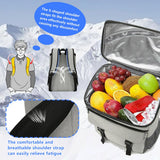 Schwylth Cooler Backpack, 30 Cans Backpack Coolers Insulated Leak Proof for Men Women, Ice Chest Beach Cooler Bag, Portable Lunch Backpack for Camping Hiking Picnic Travel (Grey)