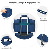Hanke Underseat Carry On luggage Bags for Travel, Foldable Travel Bags for Women, Soft Lightweight Personal Item Travel Bag Small Carry On Bags for Airplanes, Travel Tote Bags for Women Men.（Blue）