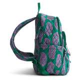 Vera Bradley Women's Bancroft Backpack - Premium Cotton, Iconic Paisley Green Jacket, One Size