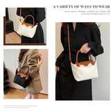 Long Keeper Mini Crossbody Bag for Women Casual Lightweight Small Nylon Tote Bag Ladies Shoulder Purses & Handbags With Strap (Beige)
