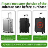 YHOUSE Suitcase Covers For Luggage, 30 Inch Clear PVC Luggage Covers Protector Full Thicken Transparent Waterproof Suitcase Sleeve With Large Velcro for 30" Wheeled Suitcases