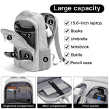 FUTURE AESTHETICS Travel Backpack for Women、men, College Backpack Bag, Hiking Backpack,Waterproof Carry On Backpack Business Backpack (Grey)