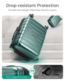 BAGSMART Carry On Luggage 22x14x9 Airline Approved with Spinner Wheels,Lightweight 20 Inch Luggage with TSA Lock,Expandable Hard Shell Carry On Suitcases for Men Women,Pine Green