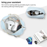 Joyway Luggage Set 4 Piece Suitcase Sets with Spinner Wheel,Hardside Expandable Travel Laggage with TSA Lock(18/20/24/28 Lightblue)