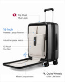 LUGGEX Carry On Luggage 22x14x9 Set Airline Approved, UDK+FLO5 Lightweight Under seat and Carry On Combo (UX-FX-Core, Set)