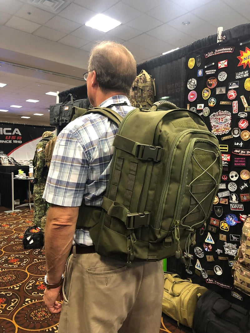Expandable 40-64L Military Tactical Backpack 3 Day Bag Hiking Gym Sport Camping