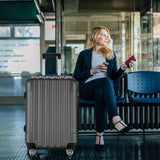 3 Piece Luggage Set Carry On Suitcase,Lightweight Travel Carry-on and Checked Luggage,Rolling Hard Shell Travel Suitcases,with Spinner Wheels TSA Locks,for Men, 20/24/28 Inch (Dark Gray-A, 4 Piece)