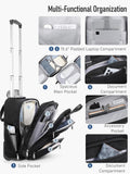 FIGESTIN Underseat Carry On Luggage with Wheels, 16-inch Softside Rolling Under Seat Luggage, Lightweight Overnight Carry On Suitcase for Women Men(Black)