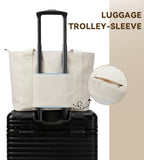 KALIDI Tote Bag for Women,Shoulder Bag with Laptop Compartment for work Leisure Nylon Top-Handle Foldable Weekend