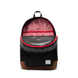 Herschel Supply Co. Youth Heritage Backpack, Black/Saddle Brown, 26 L