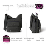 Criss Cross - Lightweight 10"x11" Womens Crossbody Nylon Travel Bag, Everyday Bag
