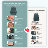 GOLF SUPAGS Women Laptop Backpack Casual Daypack for Work Travel College Backpack Purse Fits 15.6 Inch Notebook (Atrovirens)